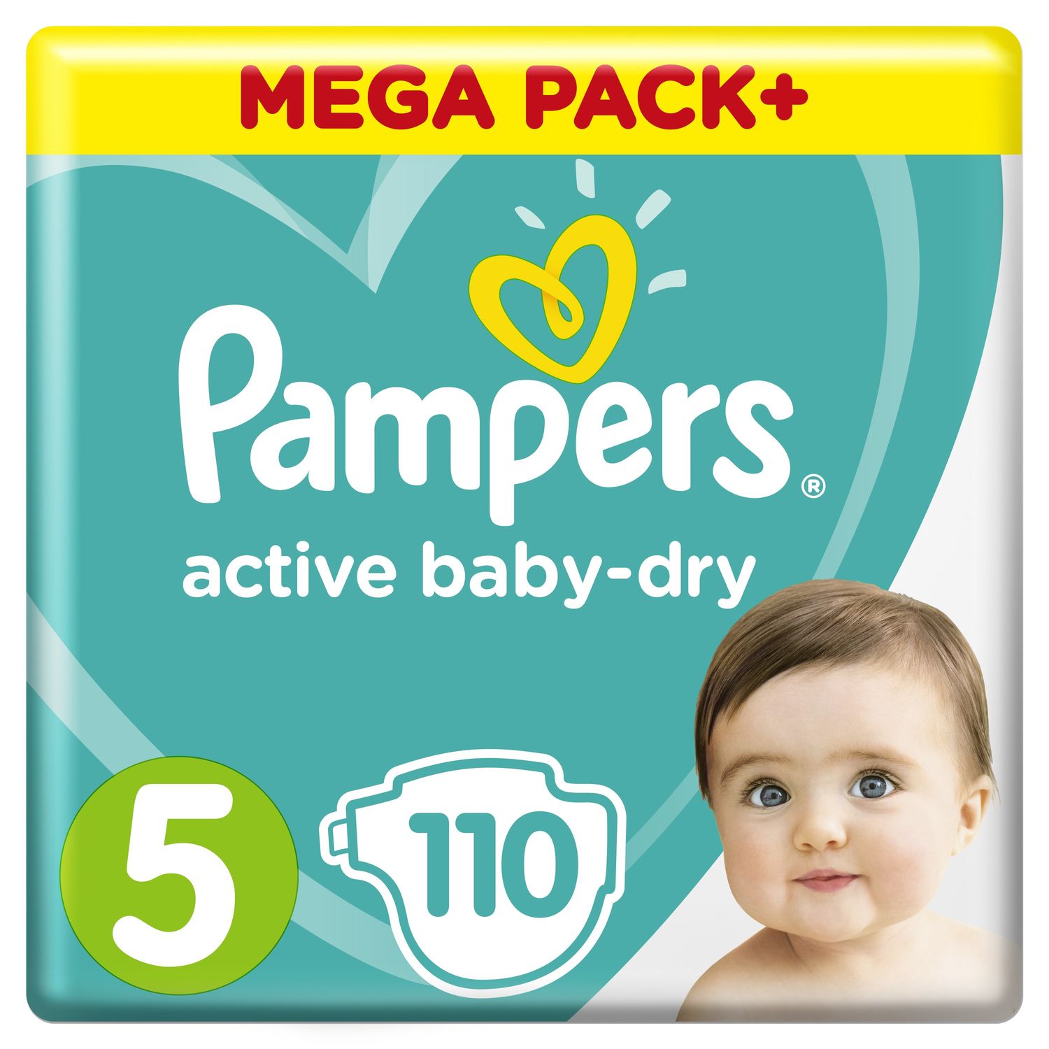 Подгузники Pampers Active Baby Dry, р. 5, 11-16 кг, 110 шт