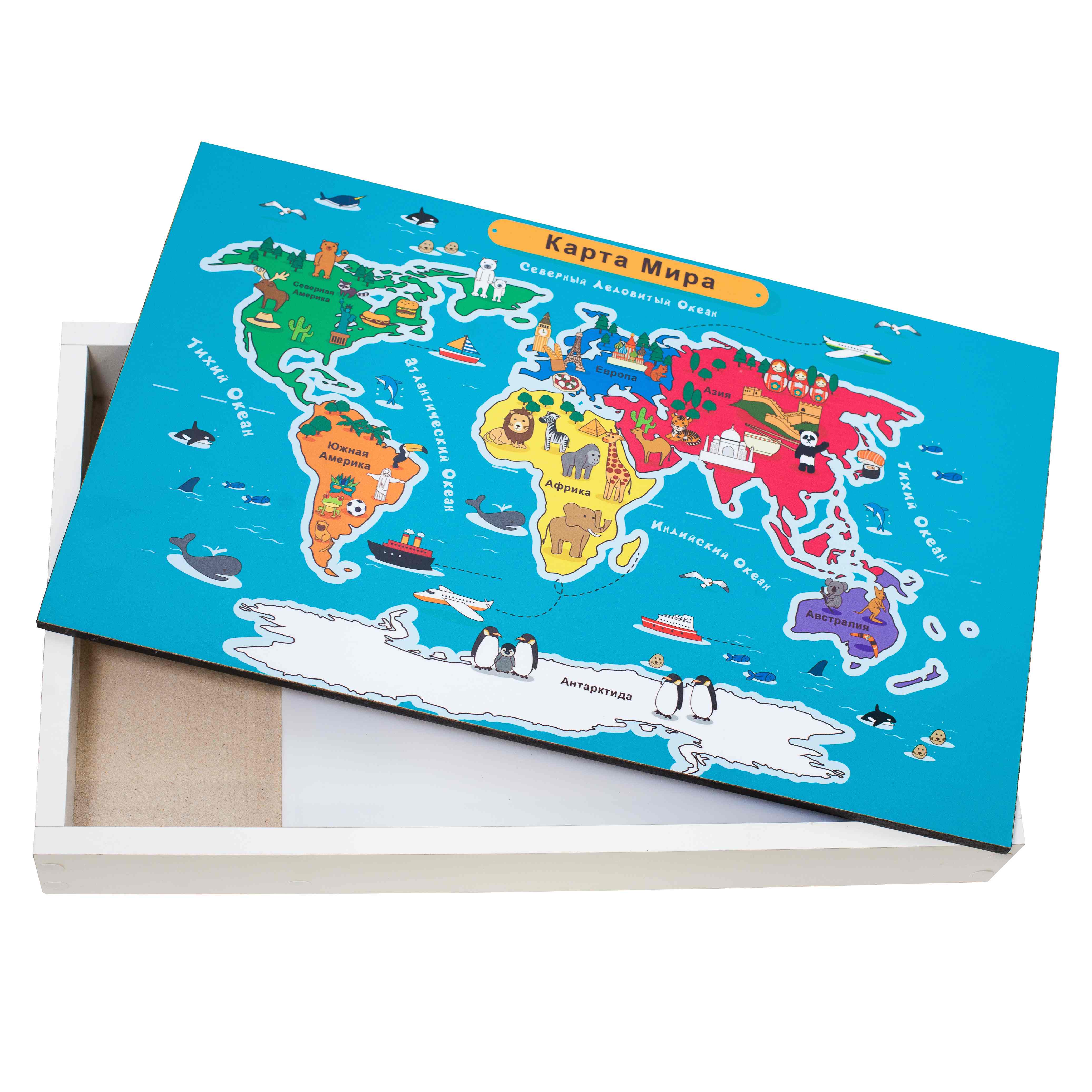Крышка для планшета SandStol Карта мира