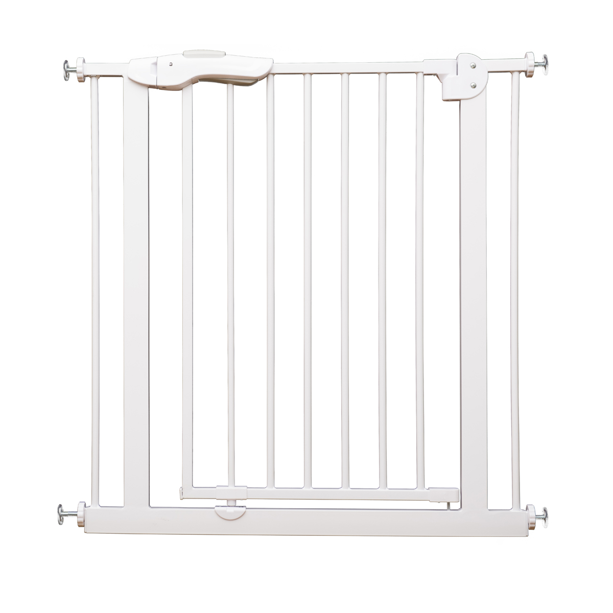 Барьер-калитка Baby Safe XY-009 для дверного проема с магнитным замком (75-85 см), цвет: белый