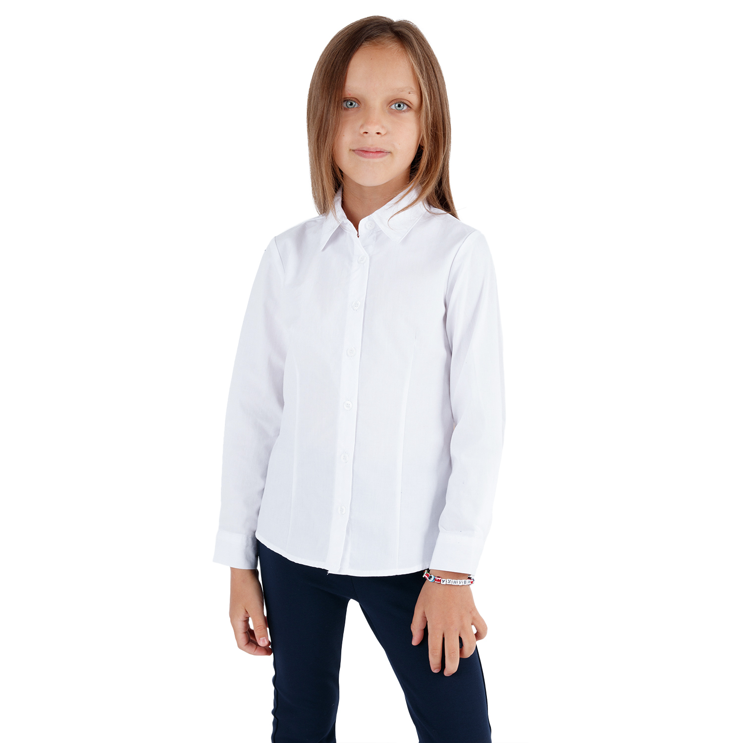 Рубашка Leader Kids, цвет: белый